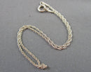 .9mm Rope Chain Bracelet Sterling Silver 925 (Vintage) H085-3