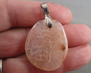 Crackle Quartz Gemstone Pendant H085-7