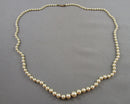 Faux Pearl Necklace with 10k Gold Clasp (Vintage) H085-10