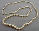 Faux Pearl Necklace with 10k Gold Clasp (Vintage) H085-10