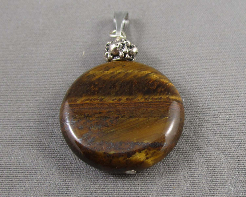 Tiger Eye Gemstone Pendant H065-10