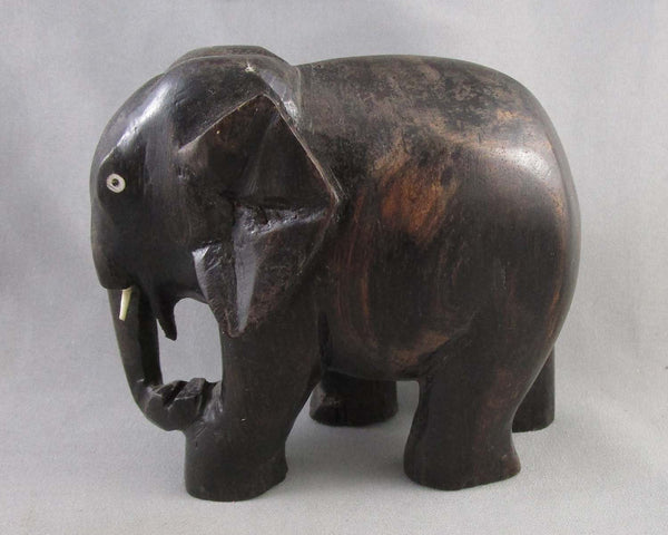 Wooden Elephant Statue 1pc Vintage