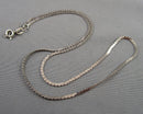 1.2mm Serpentine Chain Necklace 925 Sterling Silver H085-23