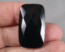 Black Onyx Faceted Cabochon 1pc C758