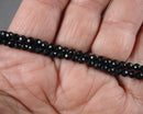 Black Onyx Faceted Beads 3mm C761