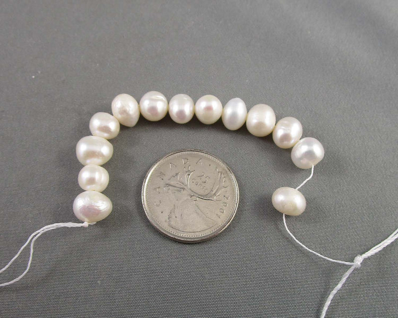 Cultured Freshwater Pearls Drilled (A Grade) Cream (C394)