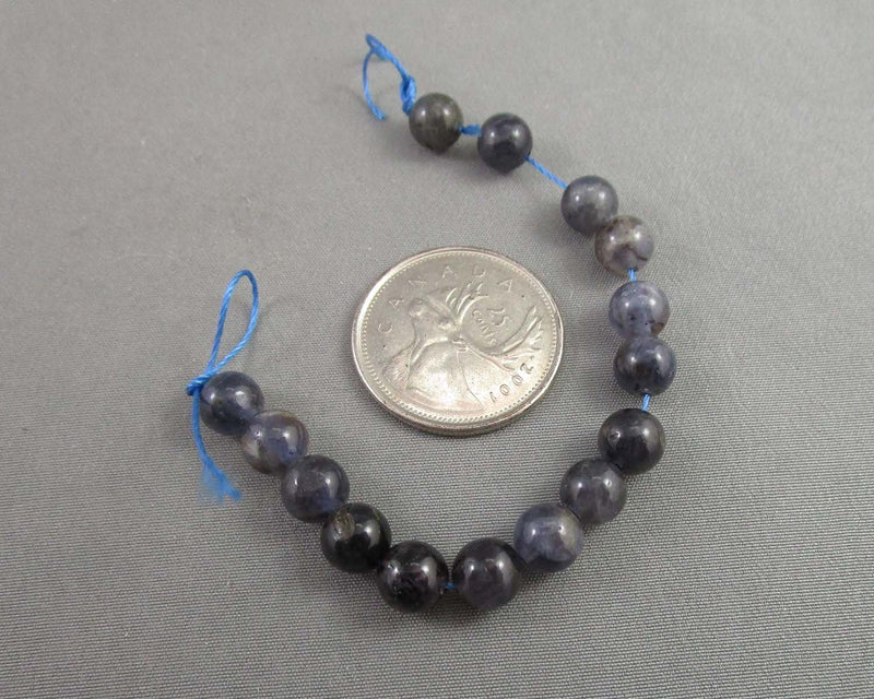 Iolite Beads Round (Various Sizes)