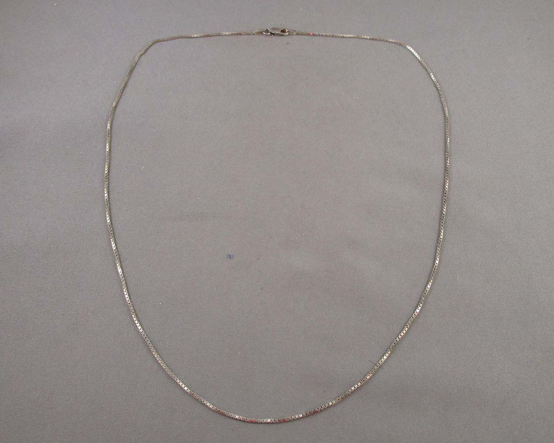 1mm Box Chain Sterling Silver 925 (Vintage) H065-21