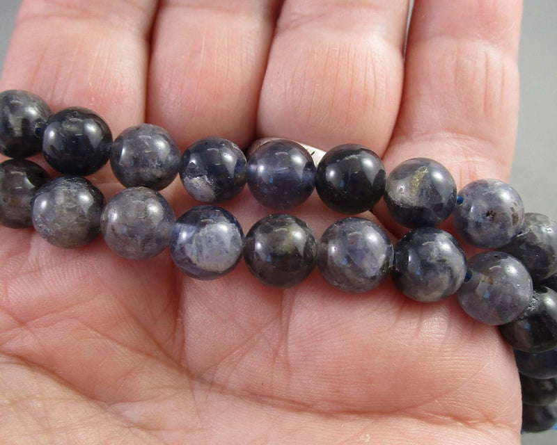 Iolite Beads Round (Various Sizes)