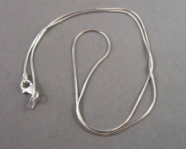 0.8mm Snake Chain Sterling Silver 925 (Vintage) H065-18