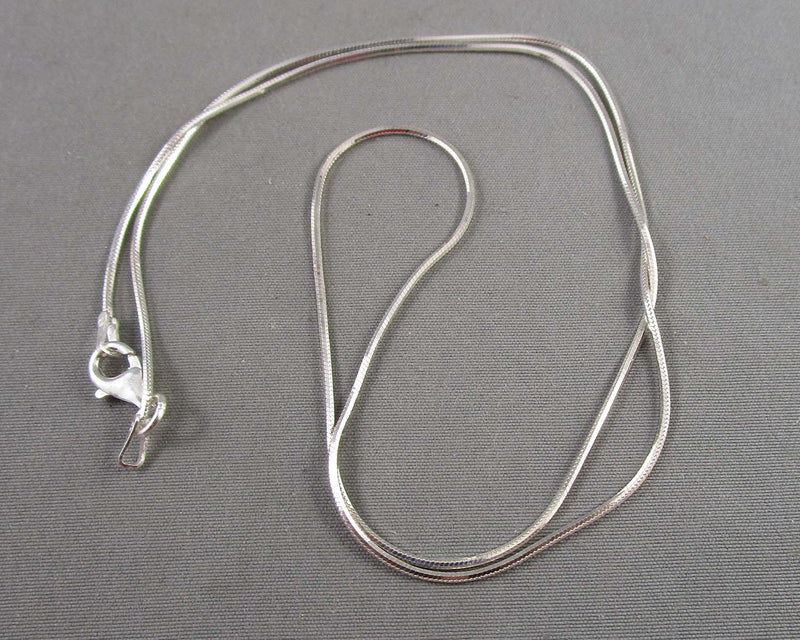 0.8mm Snake Chain Sterling Silver 925 (Vintage) H065-18