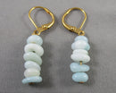Aquamarine Gemstone Earrings H087-19