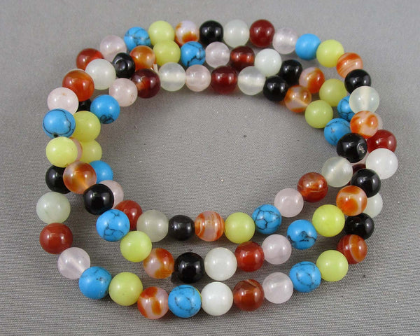 Multi Gemstone Vintage Bracelet H066-2