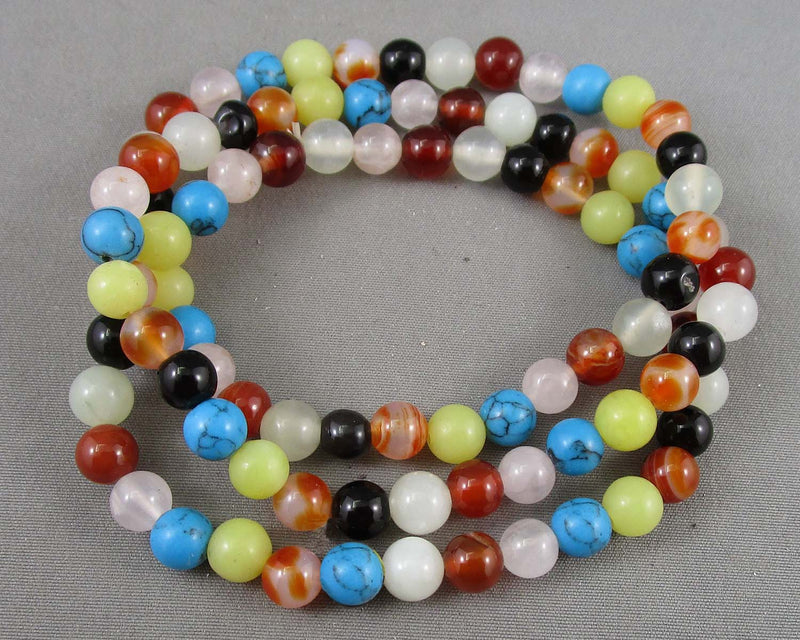 Multi Gemstone Vintage Bracelet H066-2