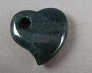 Indian Agate Heart Big Hole Bead 30mm 1pc Z090