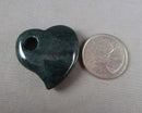 Indian Agate Heart Big Hole Bead 30mm 1pc Z090