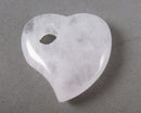 Quartz Heart Big Hole Bead 30mm 1pc C757
