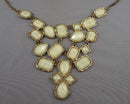 Vintage Gold Tone Statement Necklace H066-10