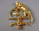 Cat in a Fish Bowl Brooch (Vintage) H088-5