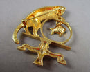 Cat in a Fish Bowl Brooch (Vintage) H088-5