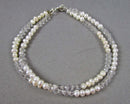 Pearl Gemstone Bracelet 925 Sterling Silver (Vintage) H088-6