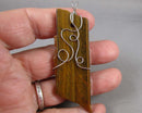 Tiger Eye Gemstone Pendant (Vintage) H088-7