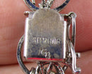 Solid 925 Sterling Silver Charm Bracelet (Vintage) H088-9