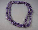 Amethyst Gemstone Necklace Vintage H088-10