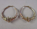 Bali Hoop Earrings Vintage H088-12