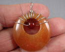 Carnelian Gemstone Pendant (Vintage) H088-16