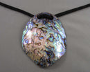 Abalone Shell Pendant Necklace (Vintage) H088-23