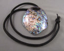 Abalone Shell Pendant Necklace (Vintage) H088-23
