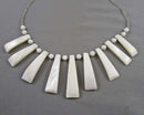 Mother of Pearl Gemstone Necklace (Vintage) H090-14