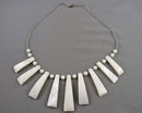 Mother of Pearl Gemstone Necklace (Vintage) H090-14