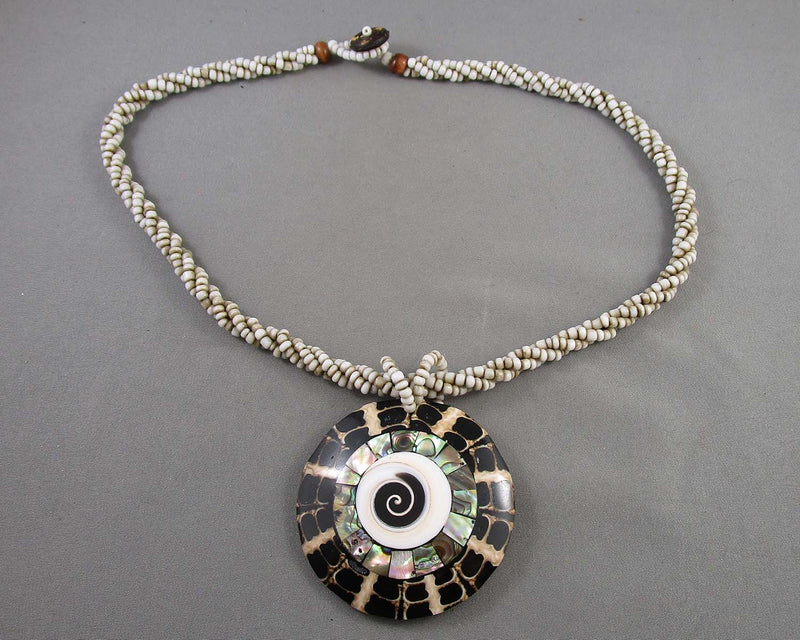 Abalone Shell Necklace H068-8