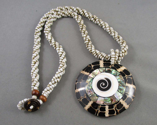 Abalone Shell Necklace H068-8