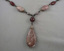 Jasper Gemstone Necklace (Vintage) H090-23