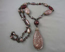 Jasper Gemstone Necklace (Vintage) H090-23