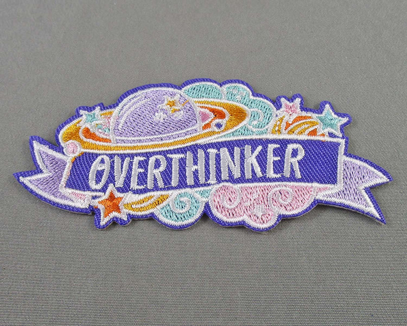 "Overthinker" Iron on Patch 1pc J042