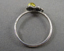 Amber Ring Size 4.5 (925 Sterling Silver) Vintage H090-30