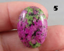 You Choose!  Ruby Zoisite Gemstone Cabochons