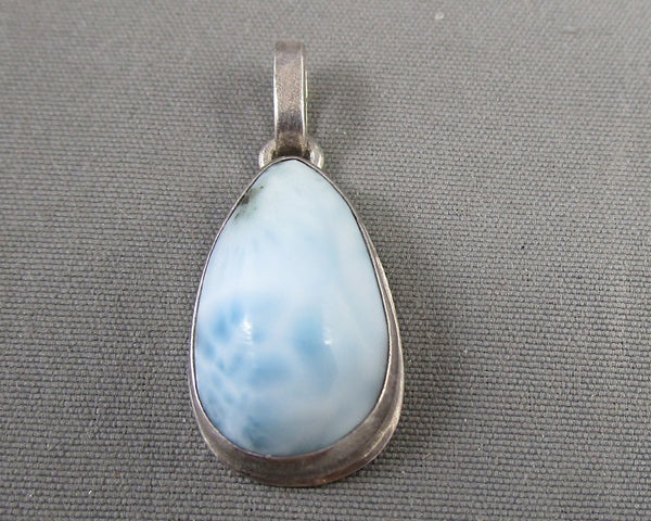 Larimar Gemstone Pendant Sterling Silver 1pc H076-6