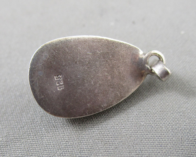Larimar Gemstone Pendant Sterling Silver 1pc H076-6