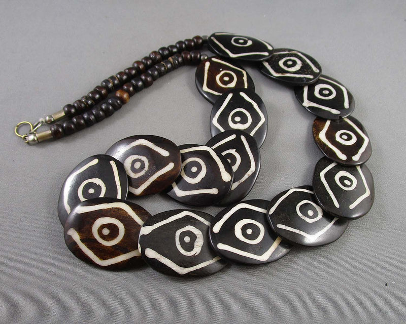 Bone Necklace 1pc (Vintage) H076-8