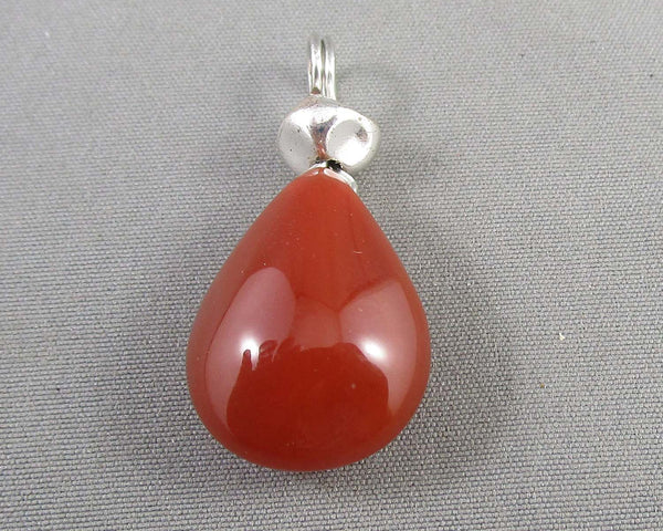 Carnelian Gemstone Pendant (Vintage) H076-11