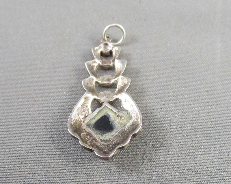 Black Onyx Gemstone Pendant 925 Sterling Silver H076-14