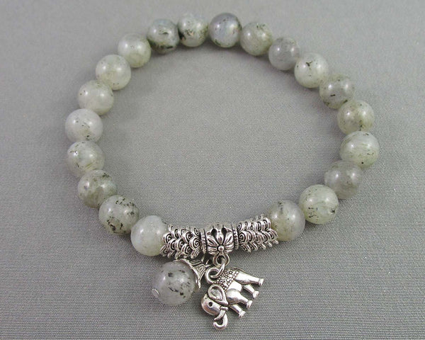 Elephant Animal Totem Labradorite Bracelet 1pc C369