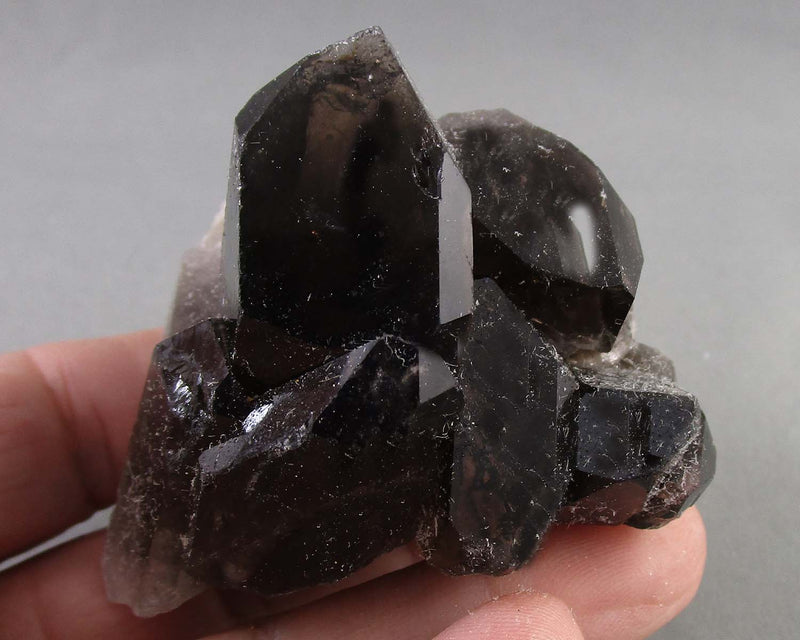 Black Quartz Crystal Cluster 1pc B082-2