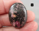You Choose!  Rhodonite Gemstone Cabochons