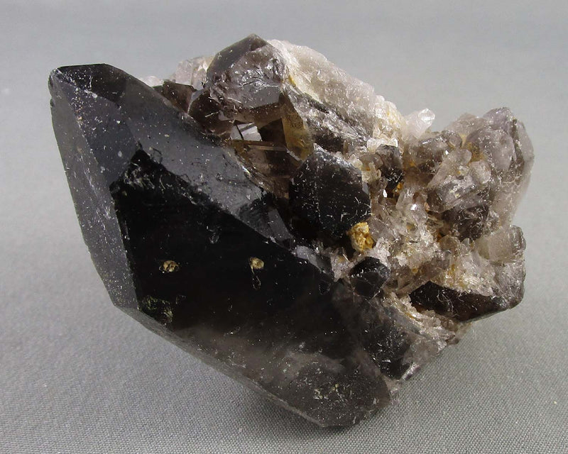 Black Quartz Crystal Cluster 1pc B032-1